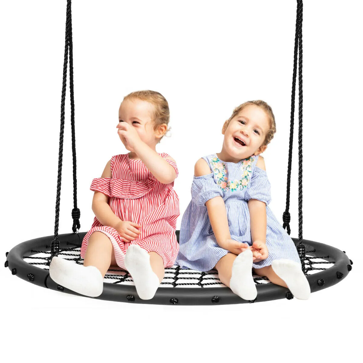 100cm Round Spider Web Tree Swing Set