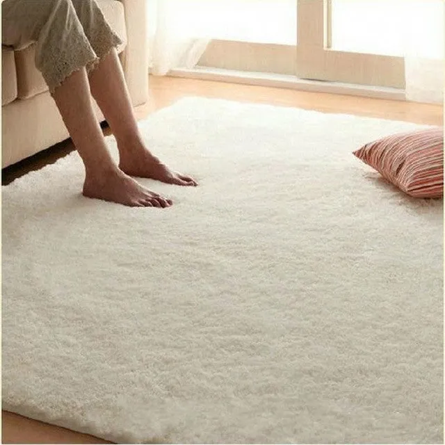 2016 60X90CM New Carpet Floor Bath Mat Non-slip Silky Hair Thicken Carpet Mat Bedroom Parlour Floor Yoga Rug  S25