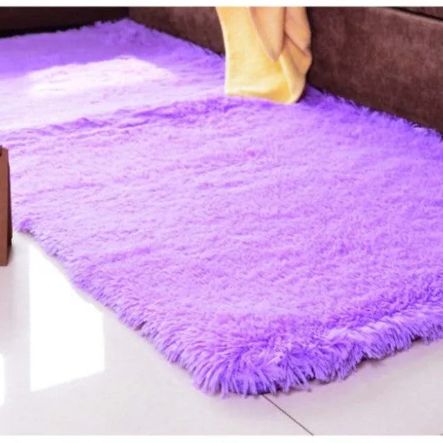 2016 60X90CM New Carpet Floor Bath Mat Non-slip Silky Hair Thicken Carpet Mat Bedroom Parlour Floor Yoga Rug  S25