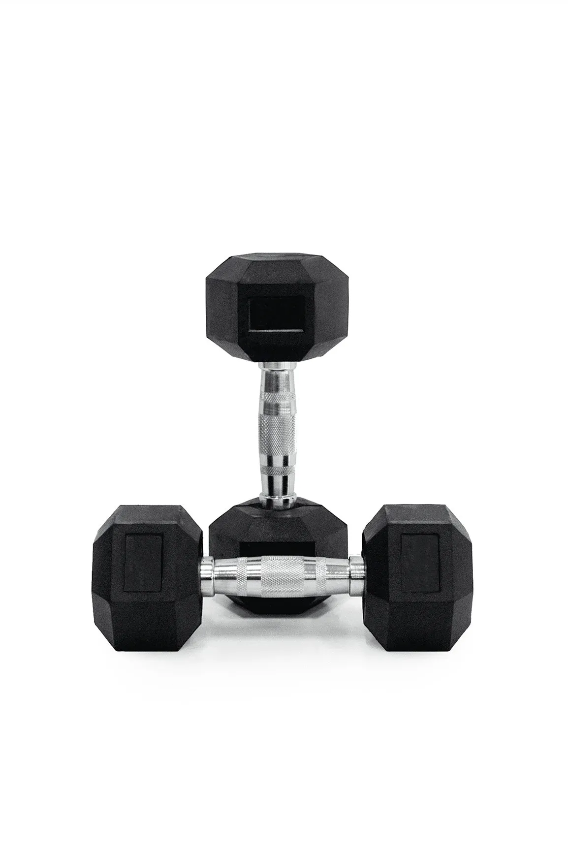 3kg Body Iron Commercial Rubber Hex Dumbbell Pair