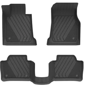 3W BMW F30 3 Series 320i 328d 328i 330e 330i 335i 340i RWD & Sedan 2013-2018 Custom Floor Mats TPE Material & All-Weather Protection (NOT for 335is & GT & X-Drive)