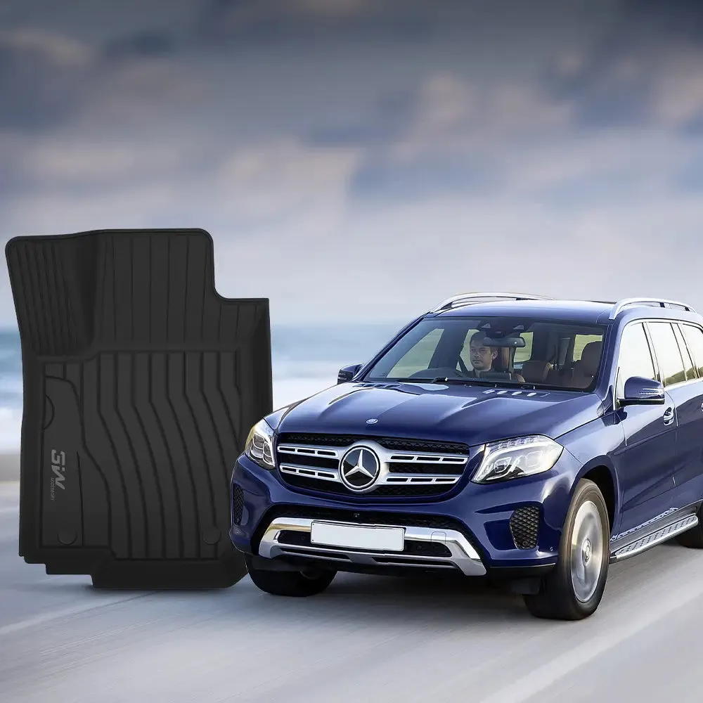 3W Mercedes-Benz ML/GL/GLE/GLS Series 2012-2019 Custom Floor Mats TPE Material & All-Weather Protection