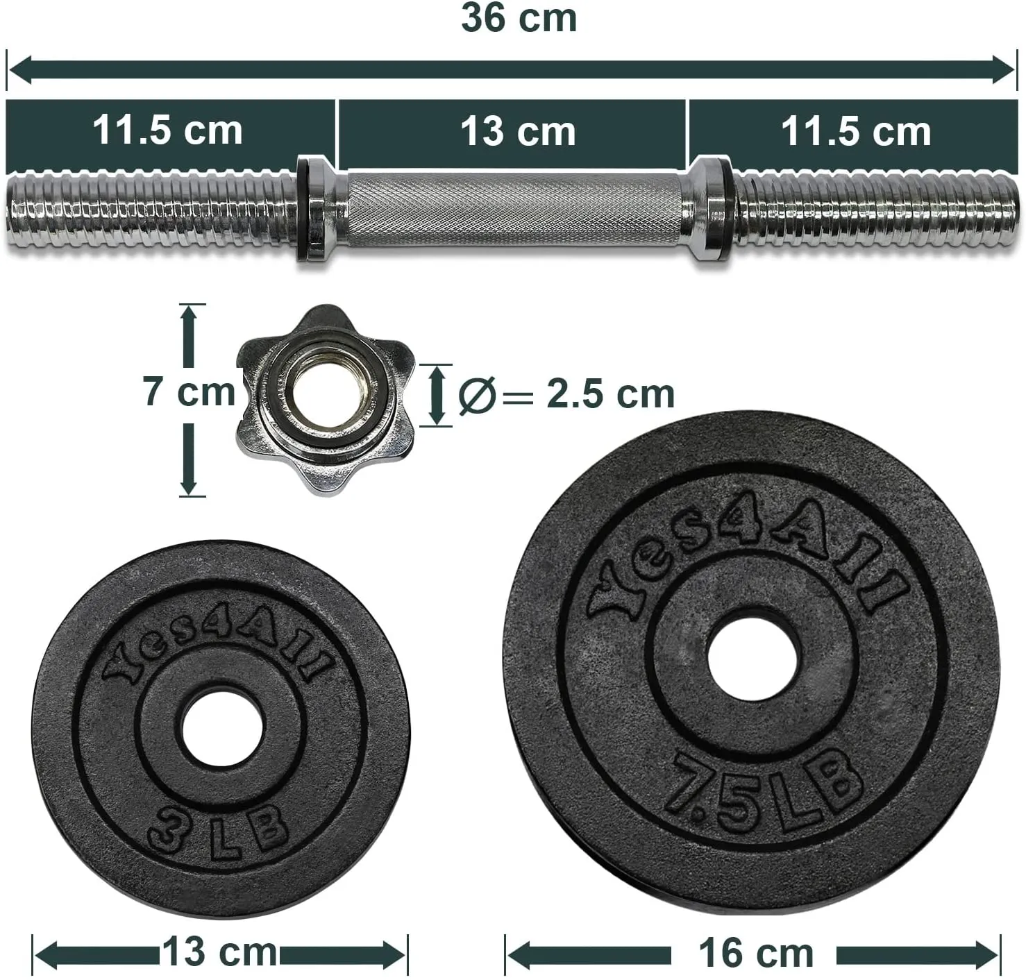 Adjustable Dumbbells 50 lbs with Connector Options for strength training