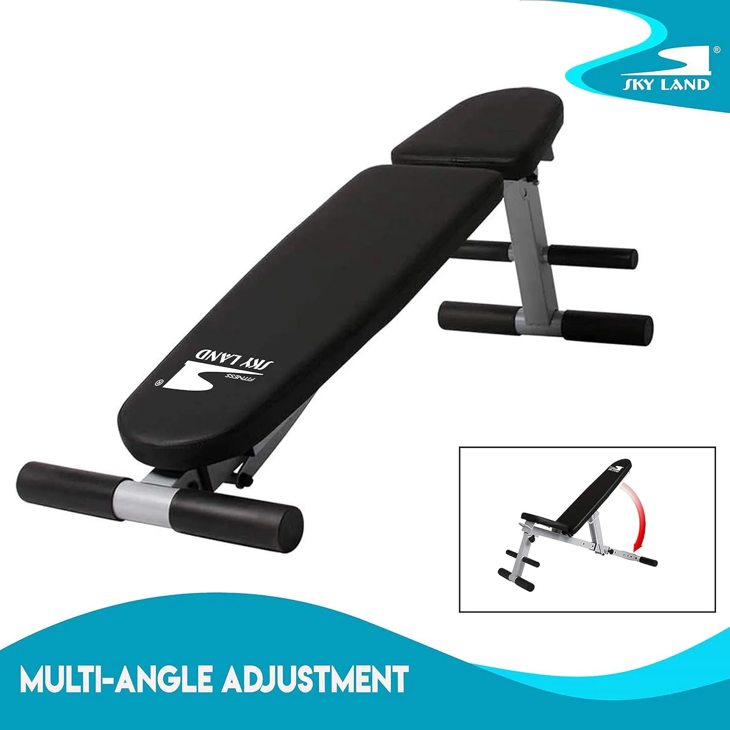 Adjustable Utility Training Bench EM-1818 Multi-Functional Gym Equipment, Workout Exercise Incline And Decline Full Body Workout