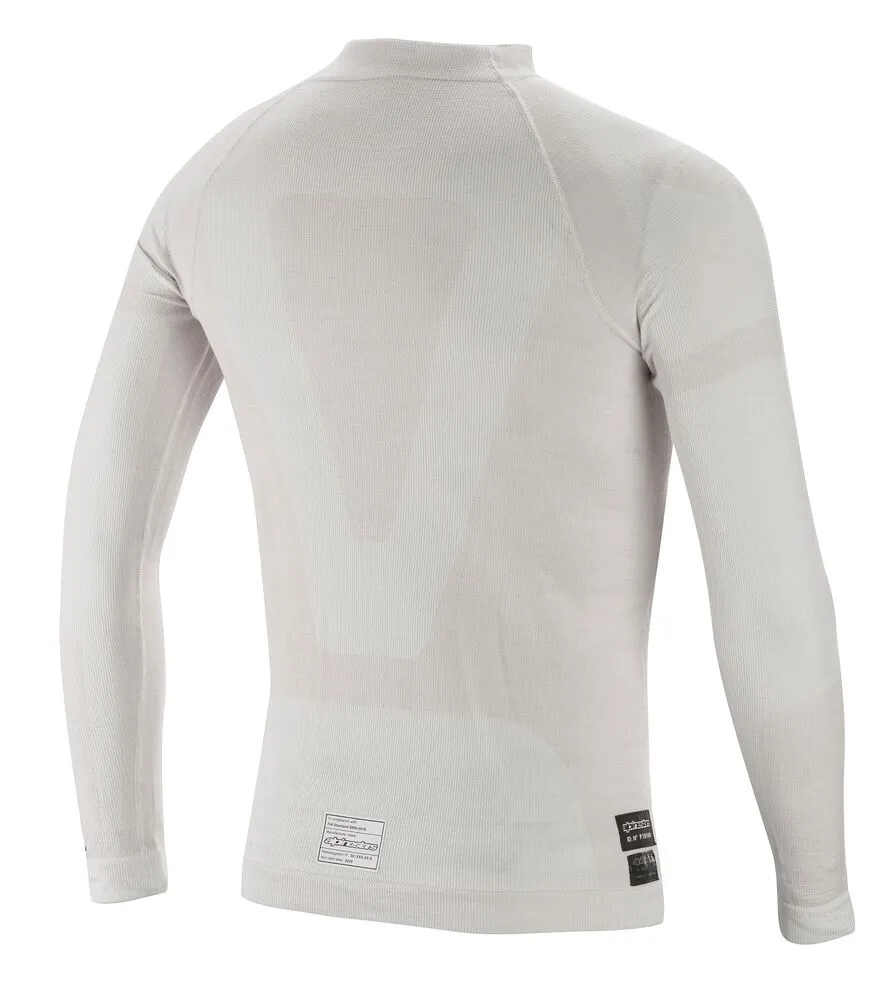 ALPINESTARS 4755020_201_XL/XXL ZX EVO v2 LS TOP underwear, FIA 8856-2018, white/grey, size XL/XXL