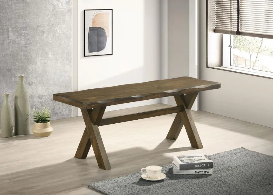 Alston - Wood Dining Bench - Knotty Nutmeg