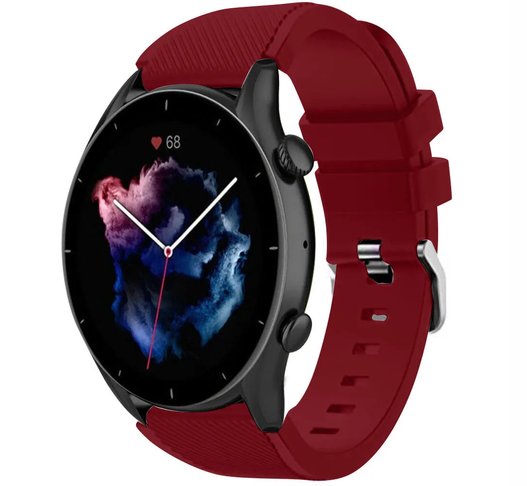 Amazfit GTR 3 (Pro) Silicone Strap (Burgundy)