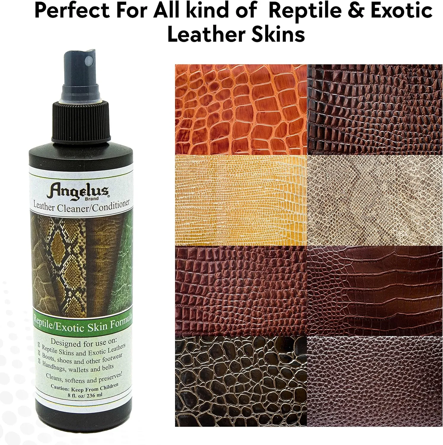 Angelus Reptile & Exotic Skin Cleaner & Conditioner 8oz