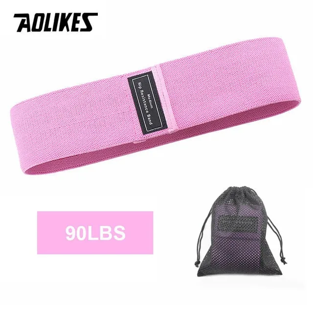 AOLIKES Fitness Hip Loop Resistance Bands Anti-slip Squats Expander Strength Rubber Bands Yoga Gym Training Braided Elastic Band