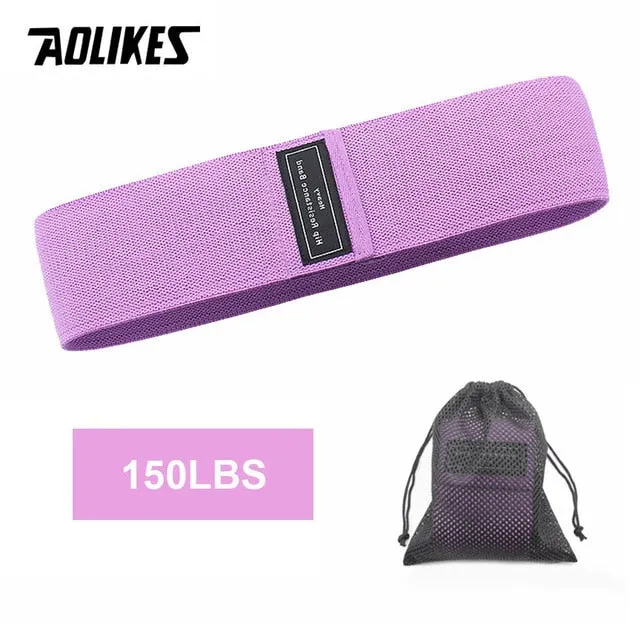 AOLIKES Fitness Hip Loop Resistance Bands Anti-slip Squats Expander Strength Rubber Bands Yoga Gym Training Braided Elastic Band