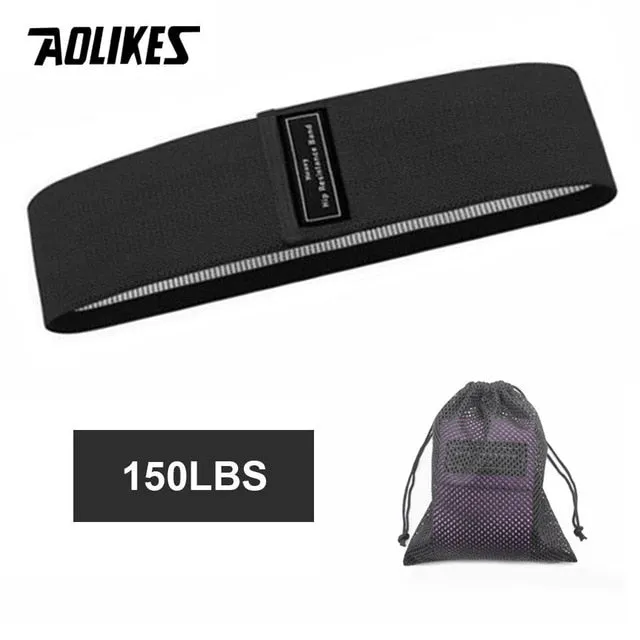 AOLIKES Fitness Hip Loop Resistance Bands Anti-slip Squats Expander Strength Rubber Bands Yoga Gym Training Braided Elastic Band