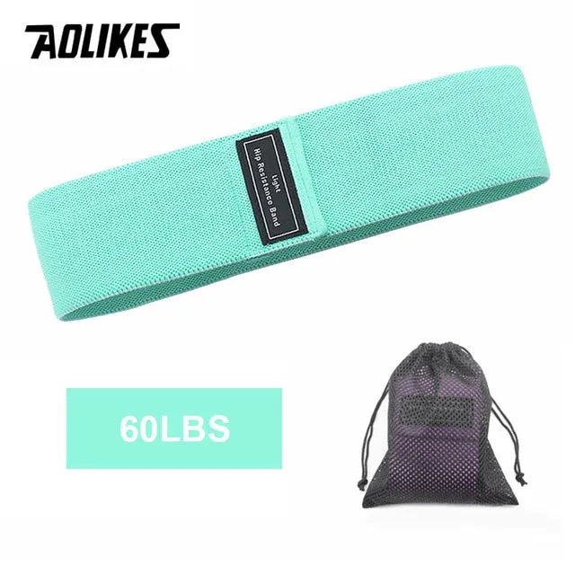 AOLIKES Fitness Hip Loop Resistance Bands Anti-slip Squats Expander Strength Rubber Bands Yoga Gym Training Braided Elastic Band