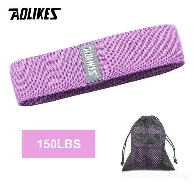 AOLIKES Fitness Hip Loop Resistance Bands Anti-slip Squats Expander Strength Rubber Bands Yoga Gym Training Braided Elastic Band