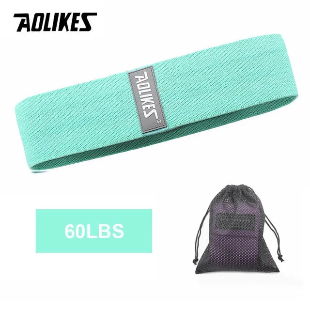 AOLIKES Fitness Hip Loop Resistance Bands Anti-slip Squats Expander Strength Rubber Bands Yoga Gym Training Braided Elastic Band