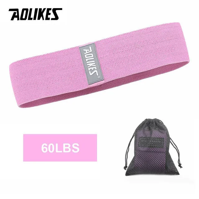 AOLIKES Fitness Hip Loop Resistance Bands Anti-slip Squats Expander Strength Rubber Bands Yoga Gym Training Braided Elastic Band