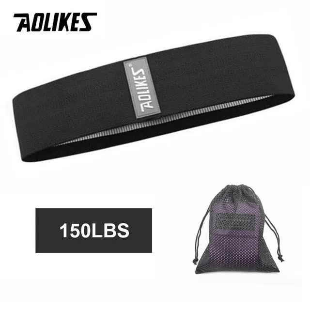 AOLIKES Fitness Hip Loop Resistance Bands Anti-slip Squats Expander Strength Rubber Bands Yoga Gym Training Braided Elastic Band