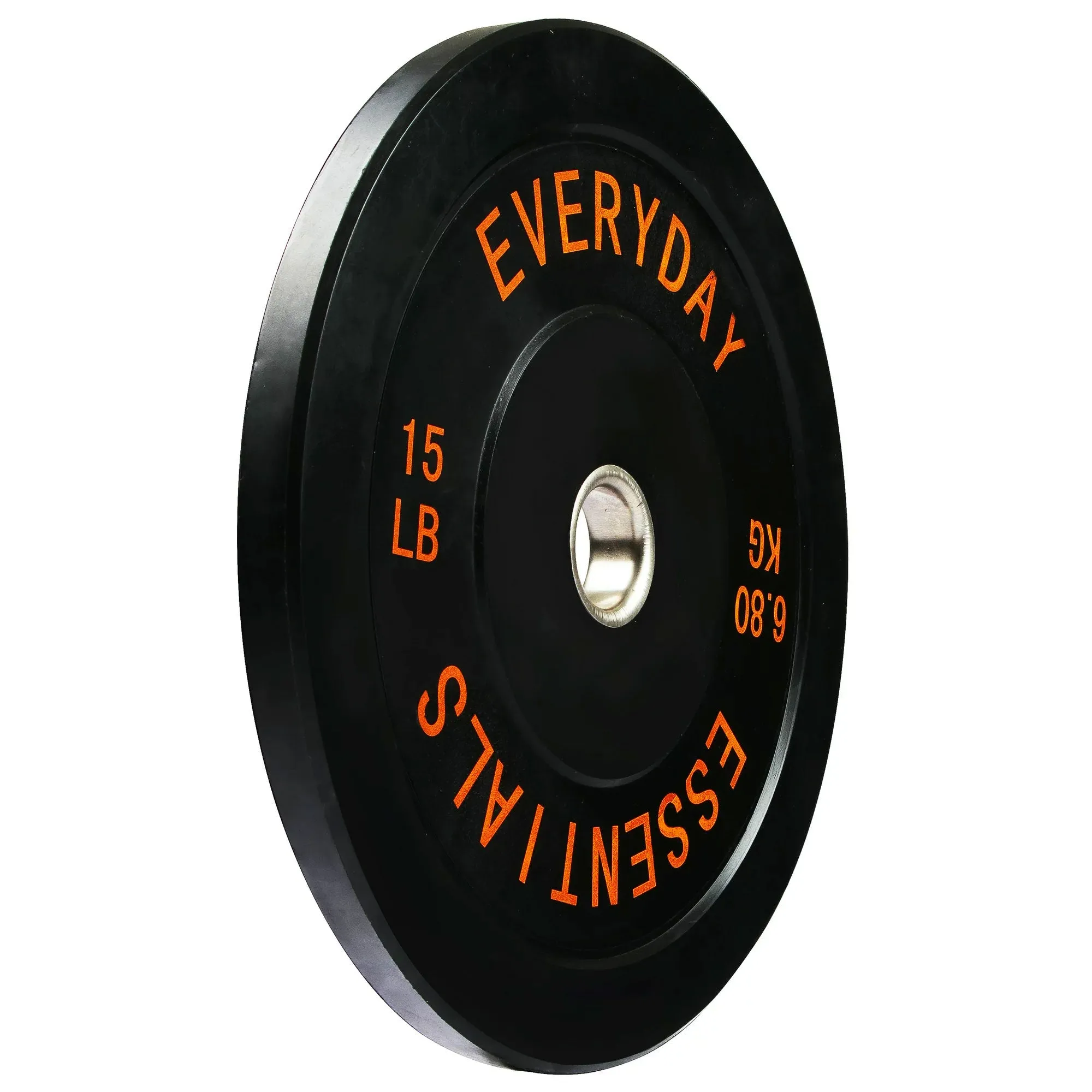 BalanceFrom Everyday Essentials 15 Pound Olympic Weight Plate, 1 Pair, Black