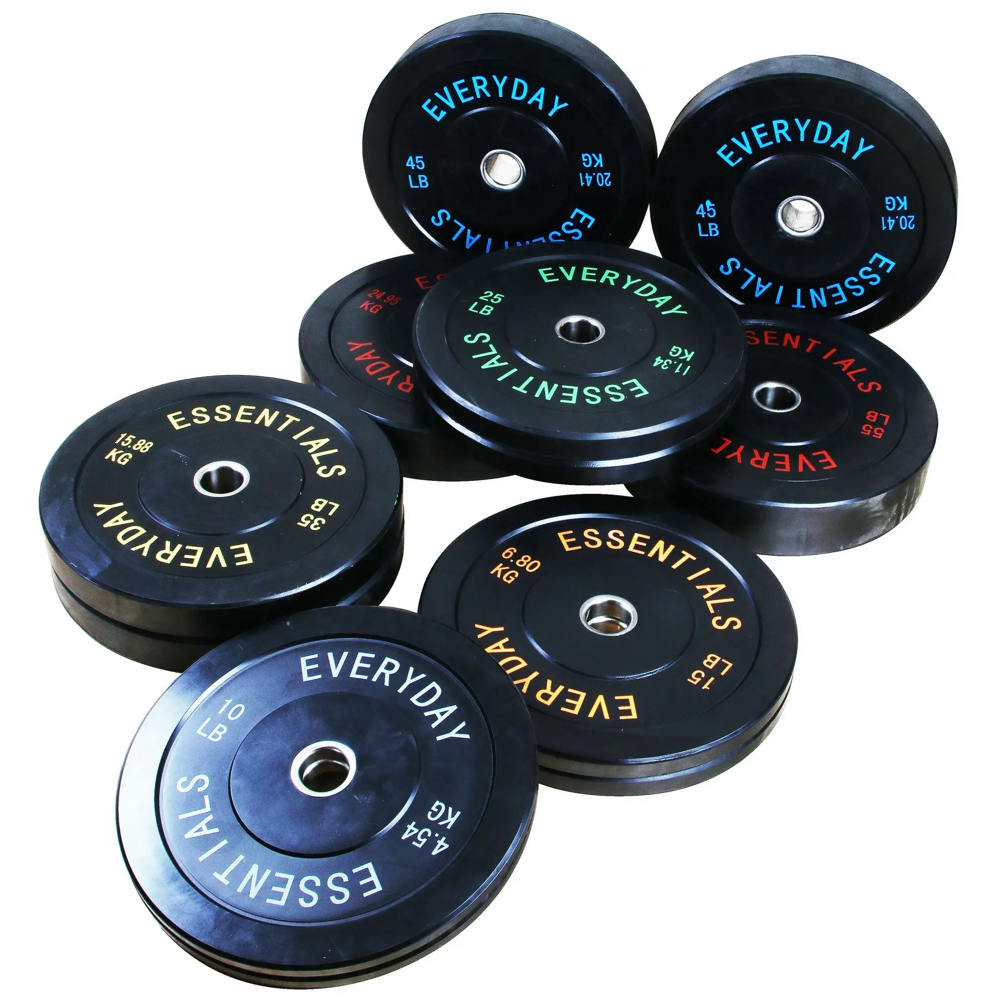 BalanceFrom Everyday Essentials 15 Pound Olympic Weight Plate, 1 Pair, Black