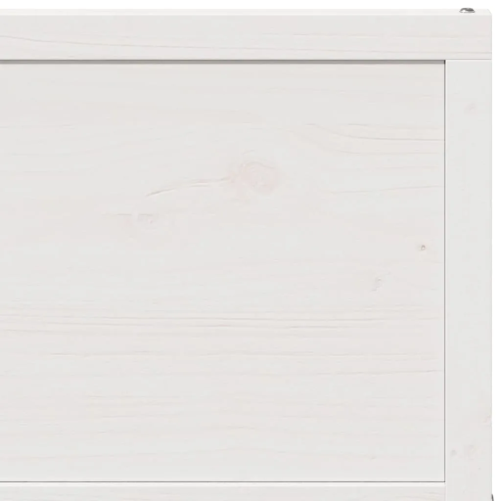 Barn Door White 90x208 cm Solid Wood Pine