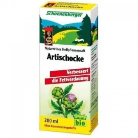 BIO ARTICHOCK JUICE for weight loss 200 ml., ARTICHOKE Schoenenberger