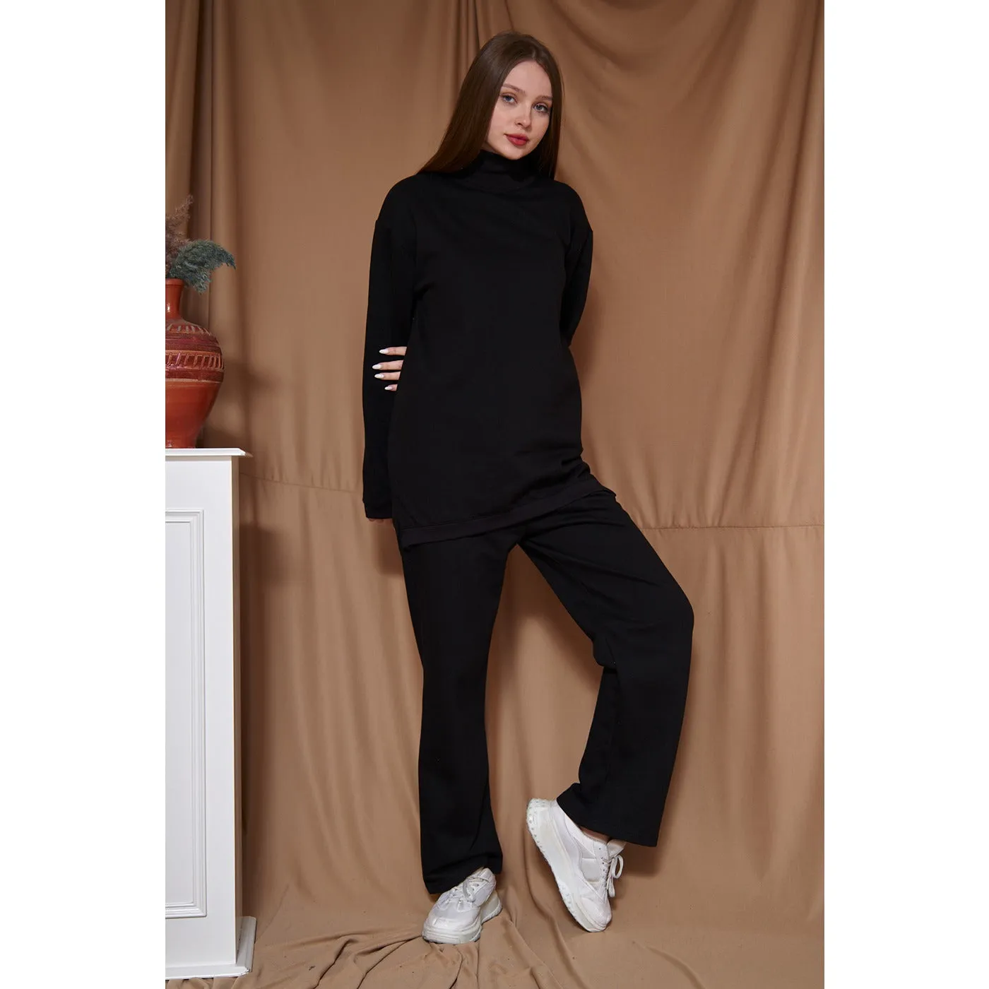 Black Oversized Co-Ord Set