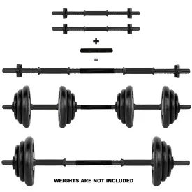 Black Plastic Dumbbell Connector Bar Set