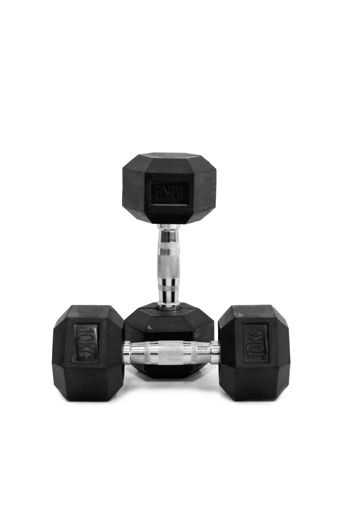 Body Iron Commercial Rubber Hex Dumbbell 110kg Set