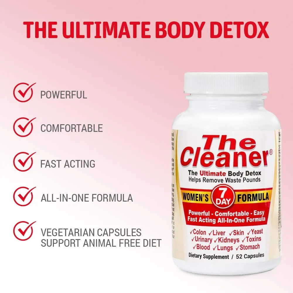 Century Systems The Cleaner Detox, Powerful 7-Day Complete Internal Cleansing Formula for Women, Support Digestive Health, 52 Vegetarian Capsules