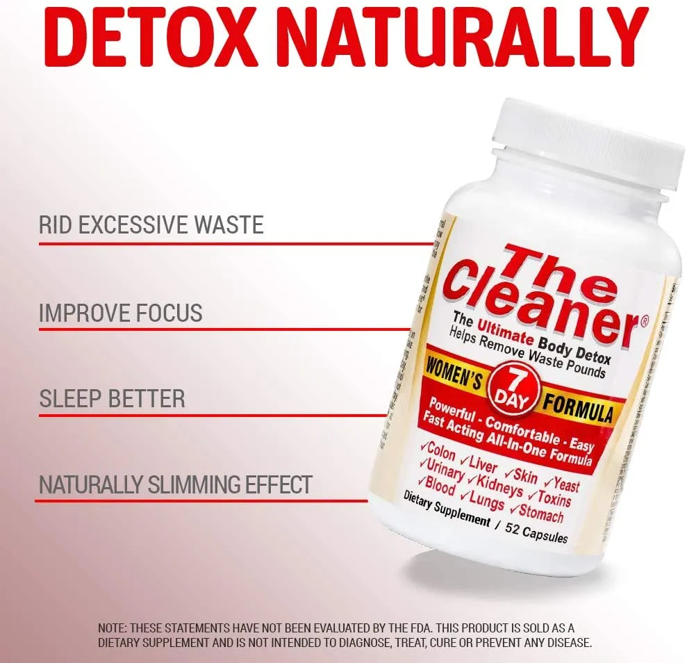 Century Systems The Cleaner Detox, Powerful 7-Day Complete Internal Cleansing Formula for Women, Support Digestive Health, 52 Vegetarian Capsules