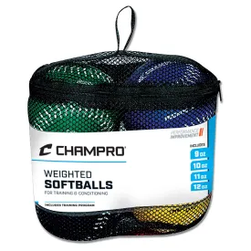 Champro Weighted Training Softballs Set of 4