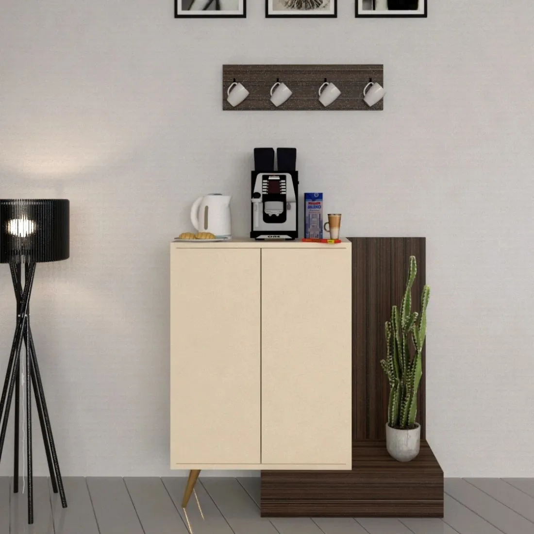 Compact Coffee Corner – Space-Saving Design