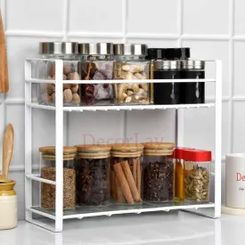 Double Decker Metal Kitchen Storage Rack