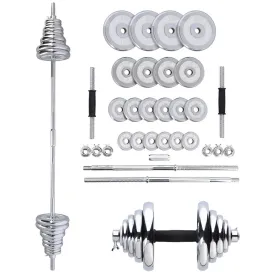 Dumbbells/Barbells Hms Stc50 Chromium-Plated Steel 50 Kg