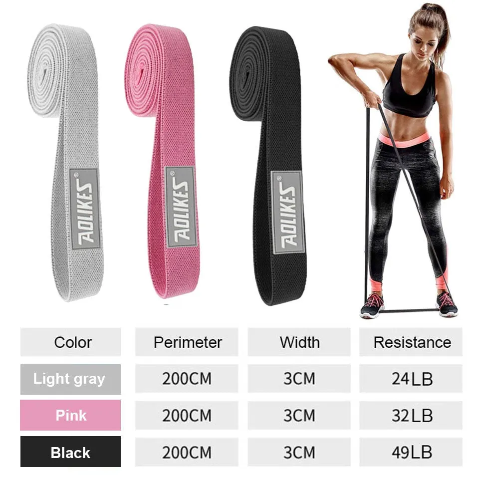 Durable Circle Band Yoga Anti-slip Gym Fitness Rubber Band Exercise Braided Elastic Band Hip Lifting Resistance Band