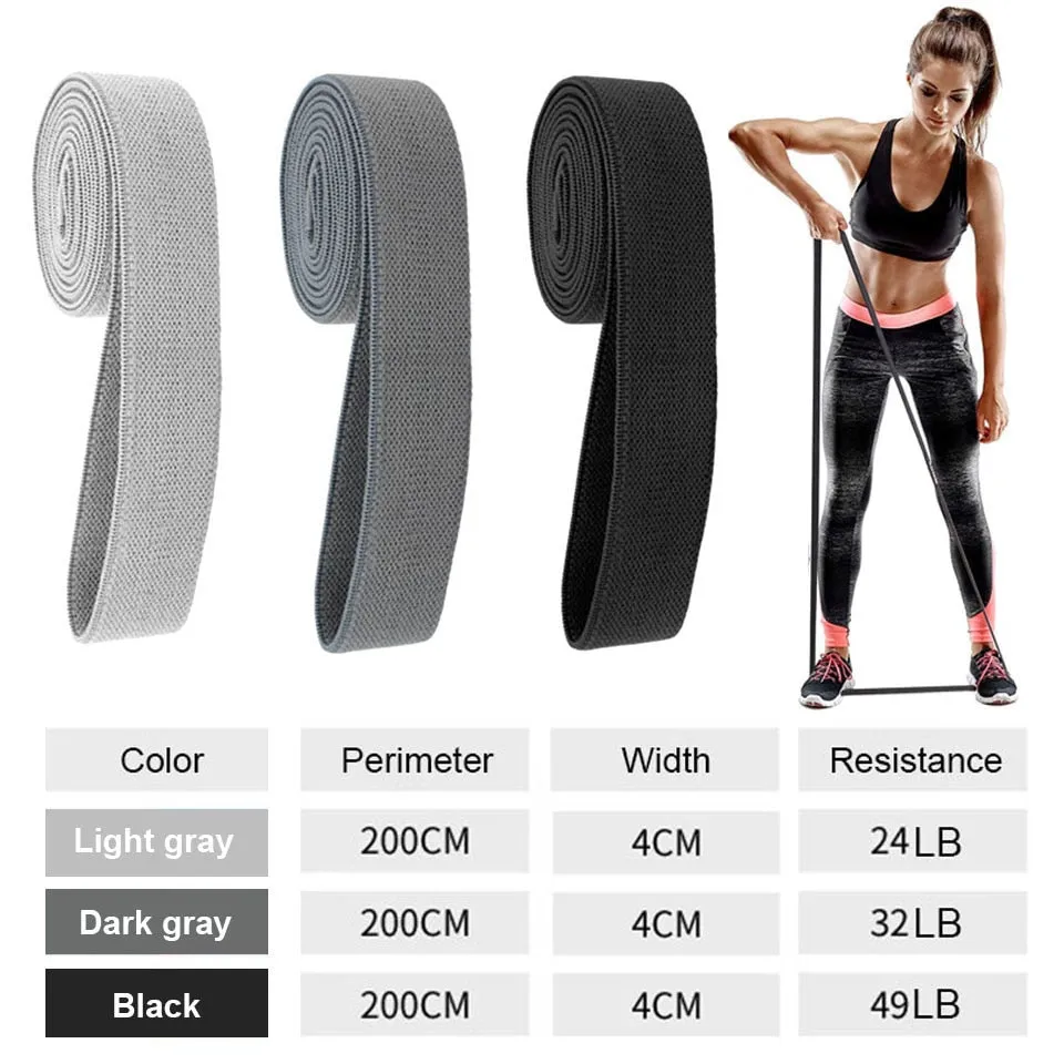 Durable Circle Band Yoga Anti-slip Gym Fitness Rubber Band Exercise Braided Elastic Band Hip Lifting Resistance Band