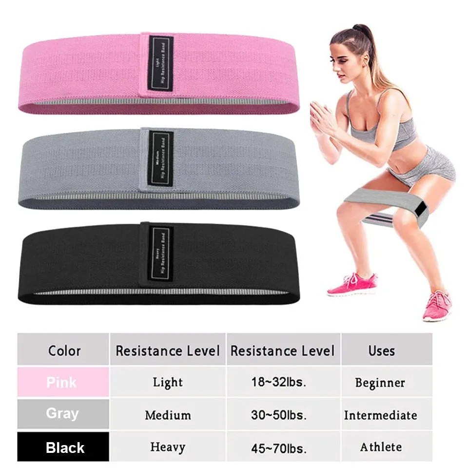 Durable Circle Band Yoga Anti-slip Gym Fitness Rubber Band Exercise Braided Elastic Band Hip Lifting Resistance Band