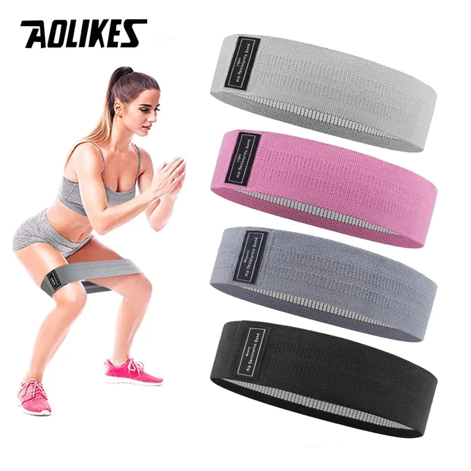 Durable Circle Band Yoga Anti-slip Gym Fitness Rubber Band Exercise Braided Elastic Band Hip Lifting Resistance Band