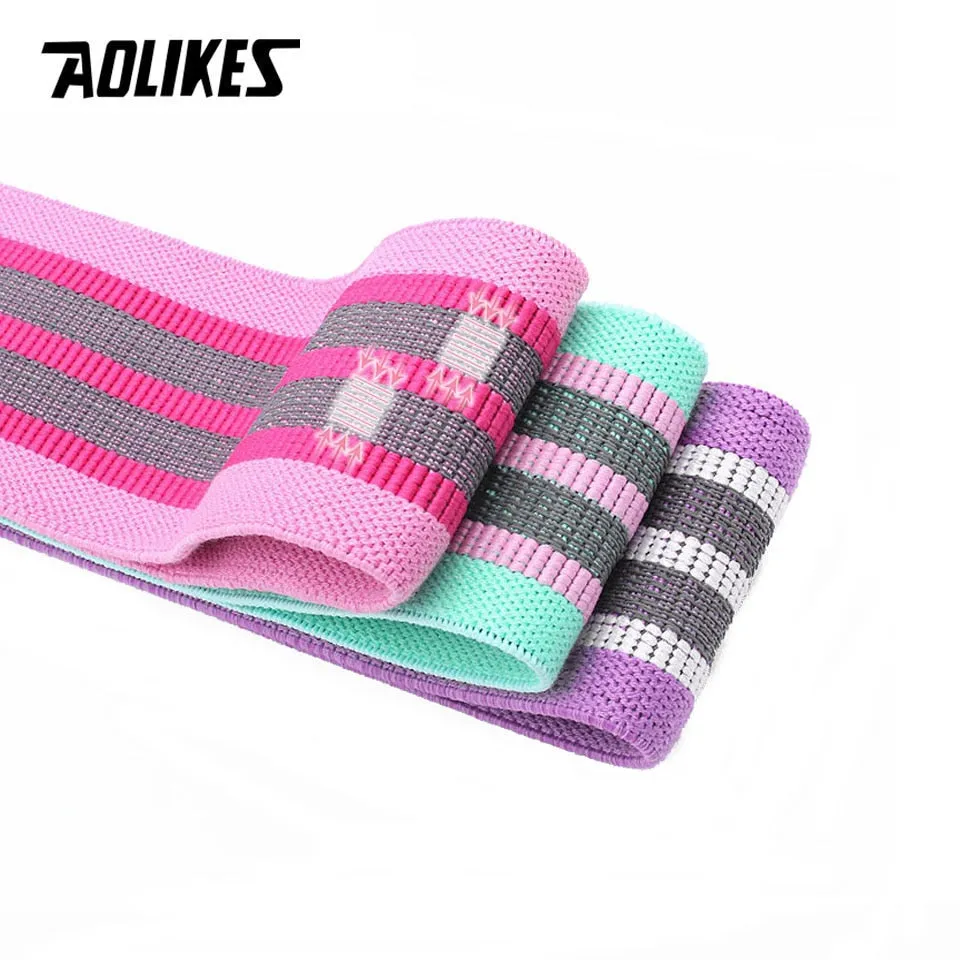 Durable Circle Band Yoga Anti-slip Gym Fitness Rubber Band Exercise Braided Elastic Band Hip Lifting Resistance Band