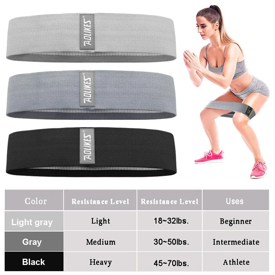 Durable Circle Band Yoga Anti-slip Gym Fitness Rubber Band Exercise Braided Elastic Band Hip Lifting Resistance Band