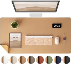 Eco-Friendly Office Desk Mat Non-Slip PU Leather