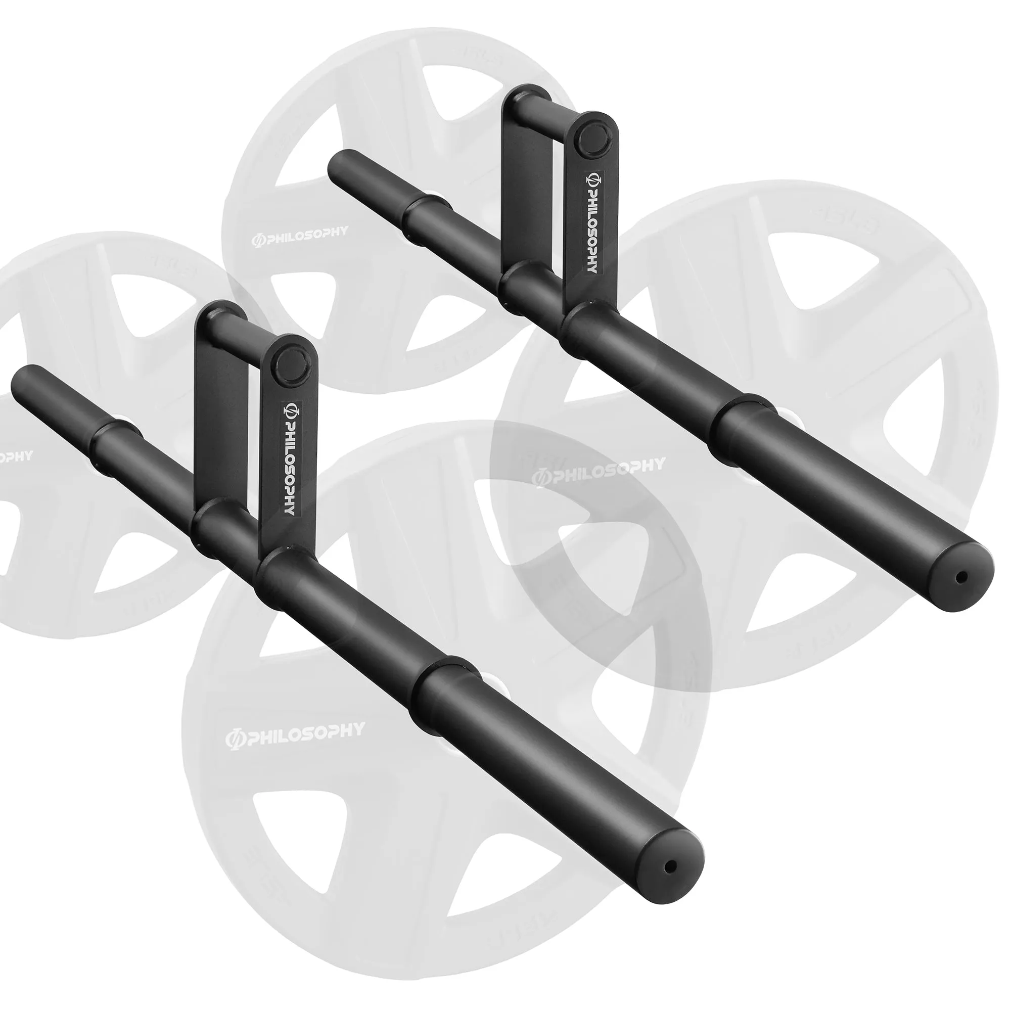 Farmers Walk Handles Pair - Barbell Style Grip Farmer Carry Bar Set