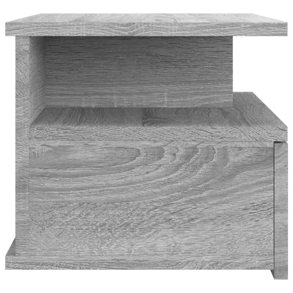 Floating Nightstand 2 pcs Grey Sonoma 40x31x27 cm Engineered Wood