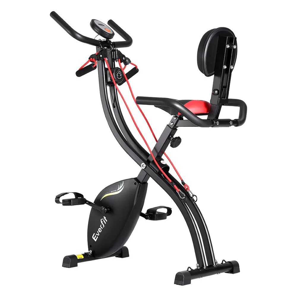 Foldable Magnetic X-Bike with 8 Levels & LCD Monitor, Everfit