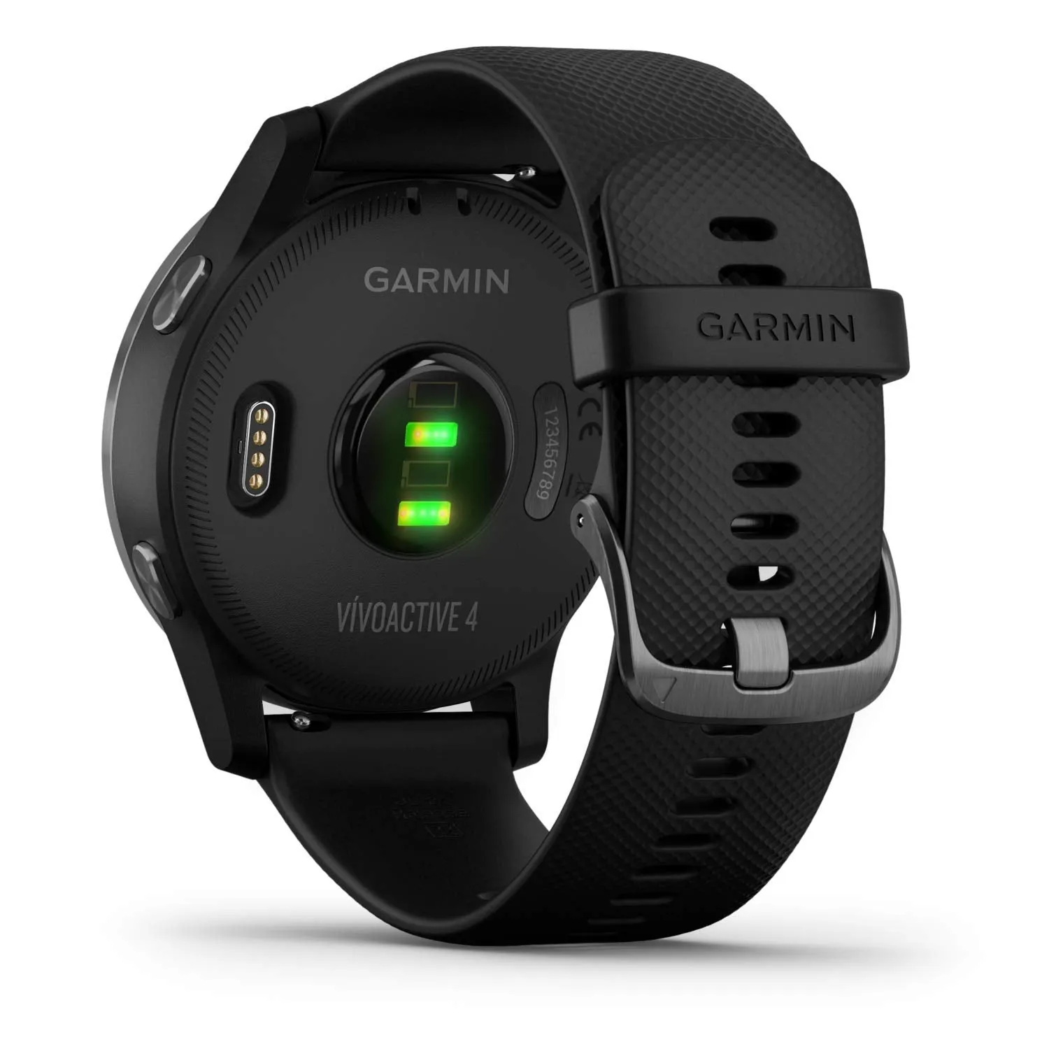 Garmin Vívoactive 4, GPS Smartwatch, Features Music, Body Energy Monitoring, Animated Workouts, Pulse Ox Sensors and More, Black/Slate