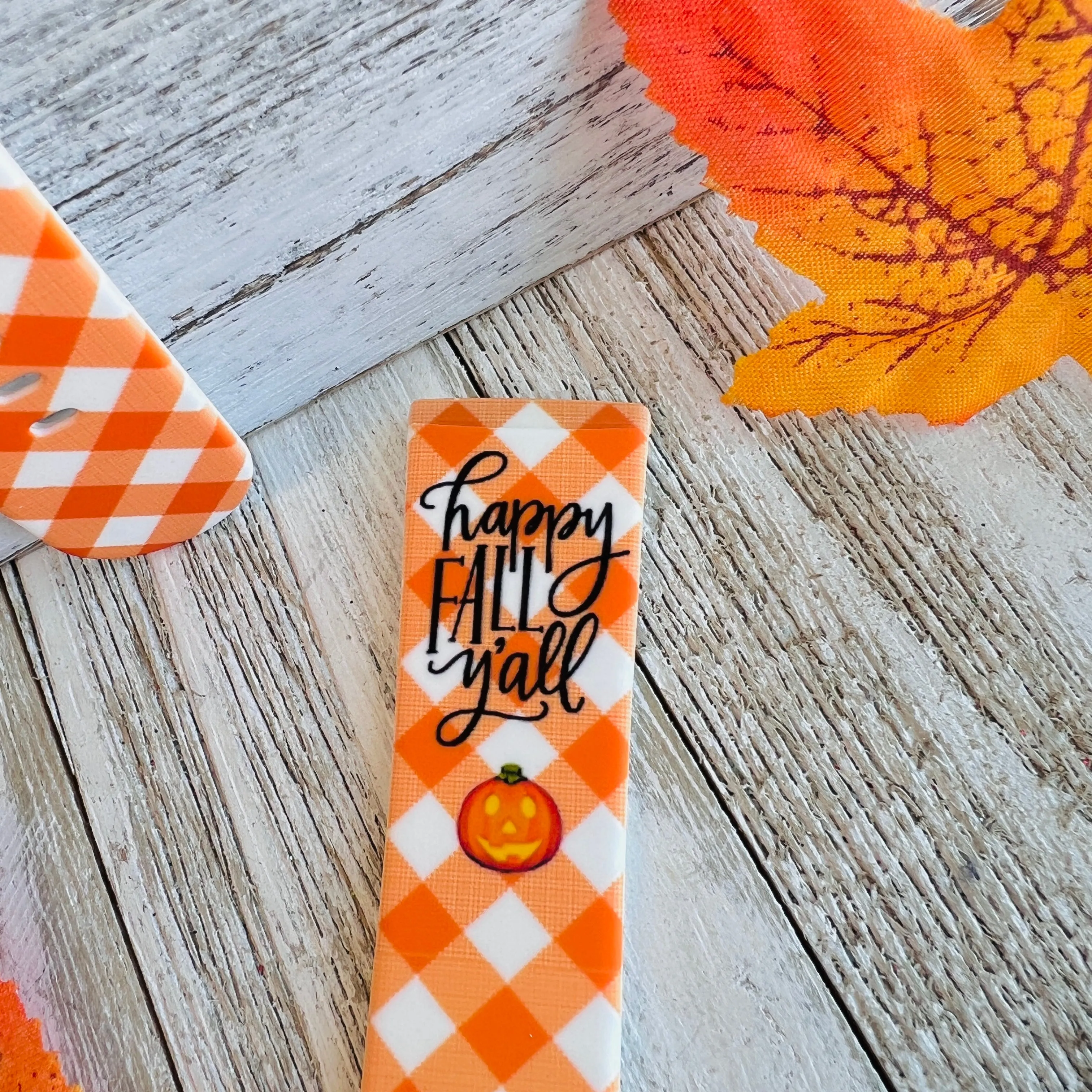 Happy Fall Y'all Print Silicone Band For Fitbit Versa 3/4/Sense