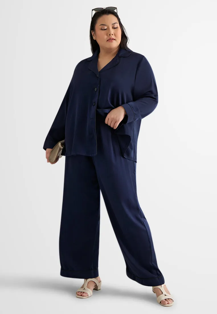 Hillary Holiday Satin Pajama Set