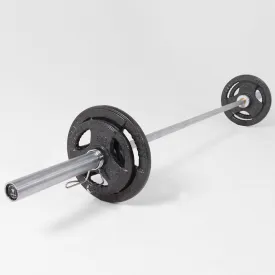 Hit Fitness 50kg Core Weight Set | Cast Iron Discs and Barbell