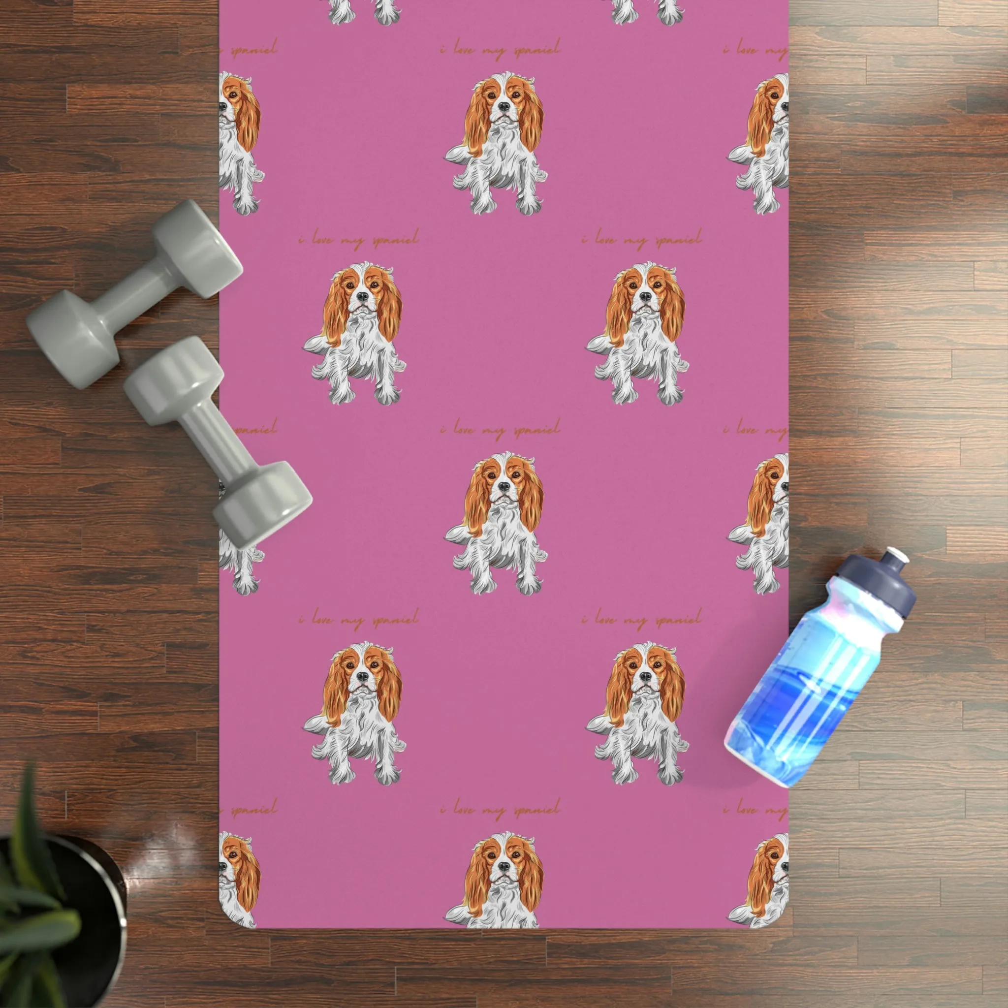 I love my Spaniel Dog POD Rubber Yoga Mat