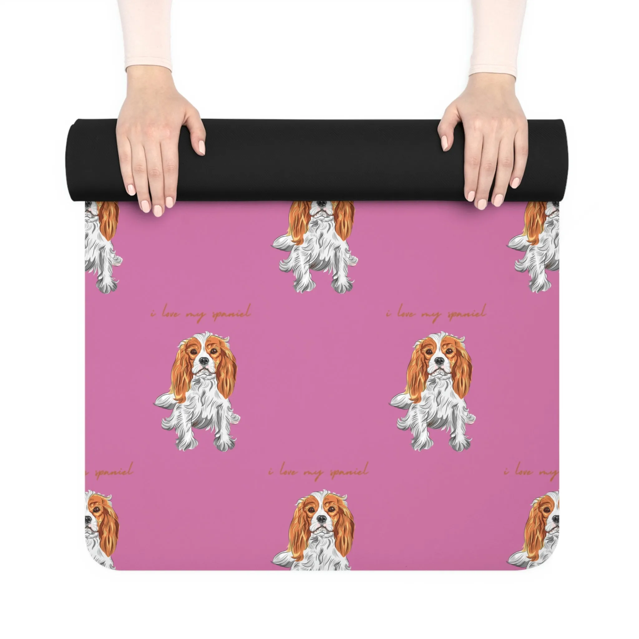 I love my Spaniel Dog POD Rubber Yoga Mat