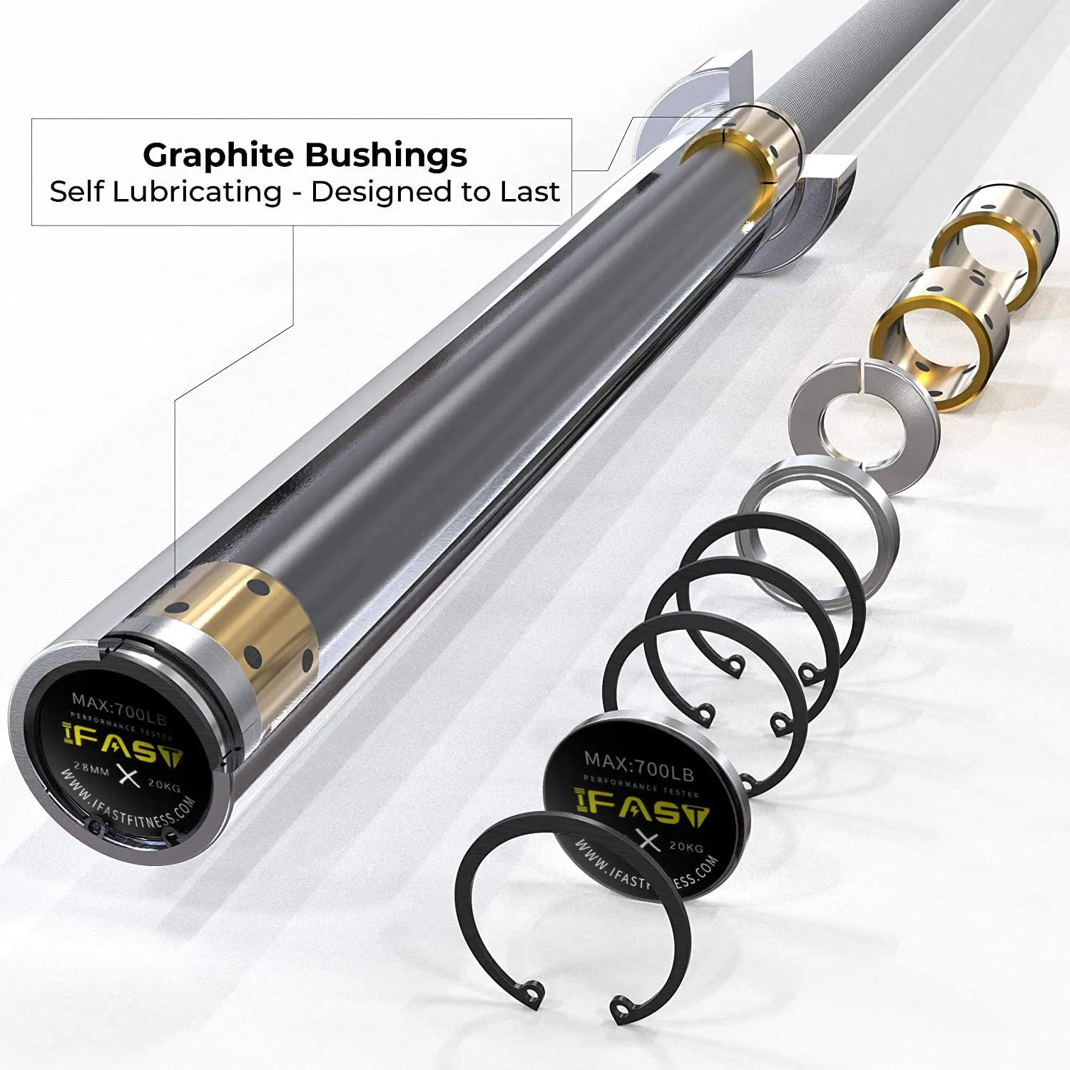 IFAST 7 Ft Olympic WeightLifting Bars